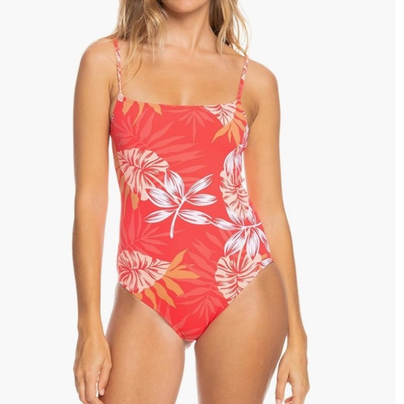 Roxy Seaside Tropics One-Piece Hibiscus Seaside Tropics XS 8580 - Picture 1 of 1